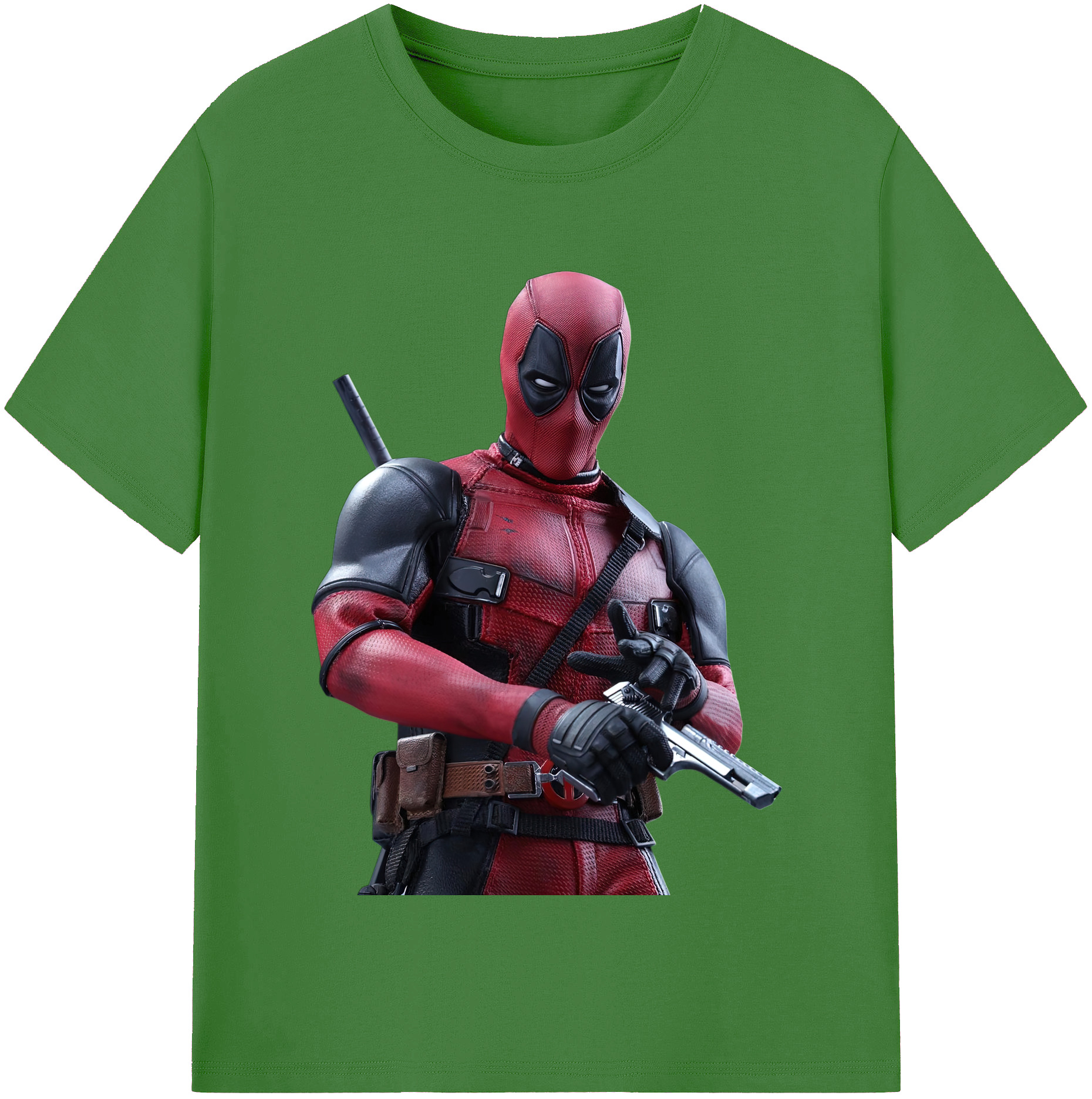（画像用） Deadpool デッドプール レディースカジュアルプリントTシャツ（綿100％）